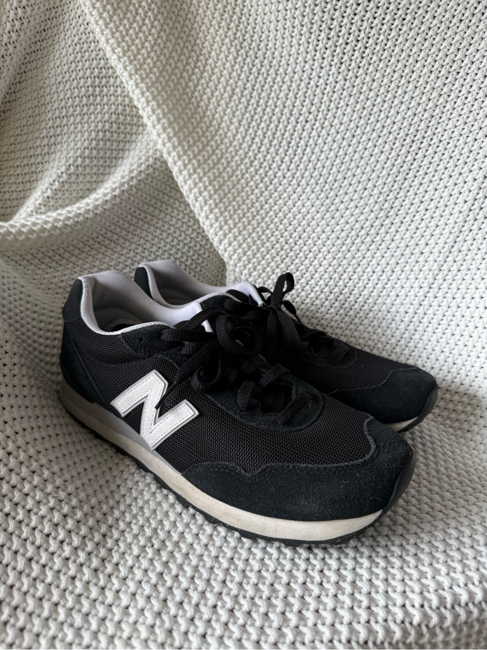 New Balance Black and White Classic Low-Top Sneakers